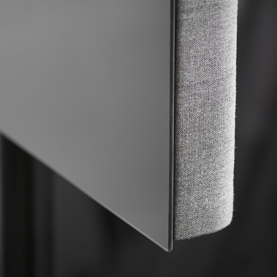 Move Acoustic mobil glastavle med akustikpanel - Sky Blue / Remix Screen 0608 - 120x150cm