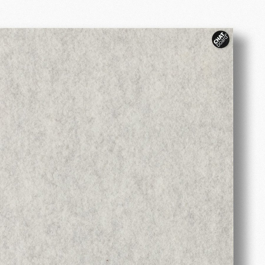 Buzzifelt Off White - magnetisk lydabsorberende filtbekl&aelig;dt opslagstavle - 100x150cm