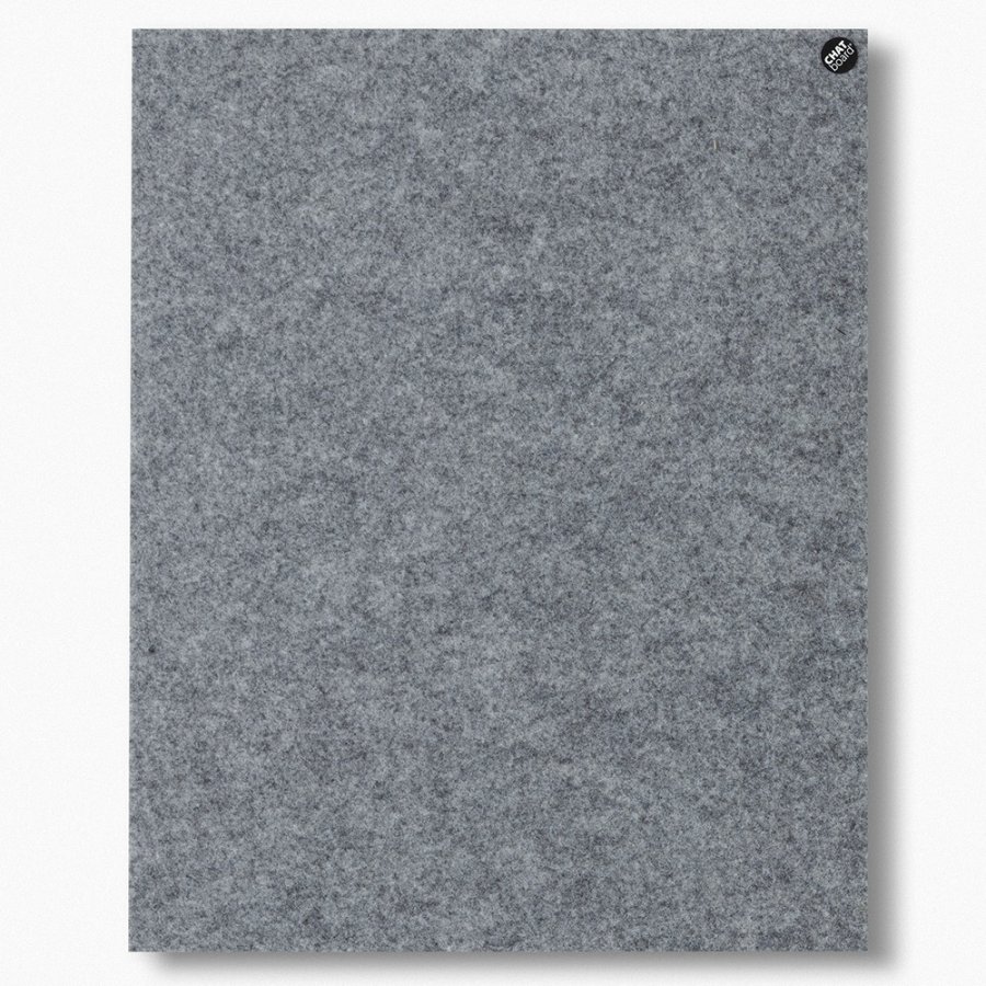 Buzzifelt Stone Grey - magnetisk lydabsorberende filtbekl&aelig;dt opslagstavle - 100x150cm
