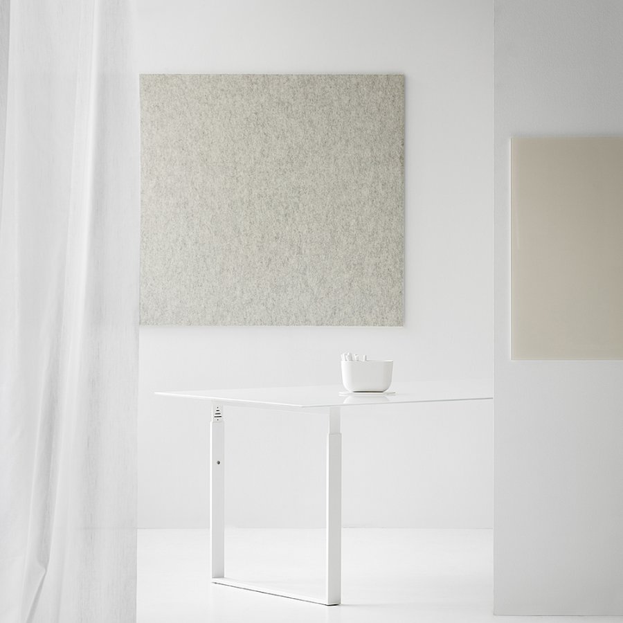Buzzifelt Off White - magnetisk lydabsorberende filtbekl&aelig;dt opslagstavle - 100x200cm