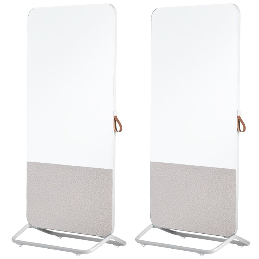 Chameleon Mobile - Mobilt rammel&oslash;s whiteboard m. 1/3 PET filt - 192x88cm