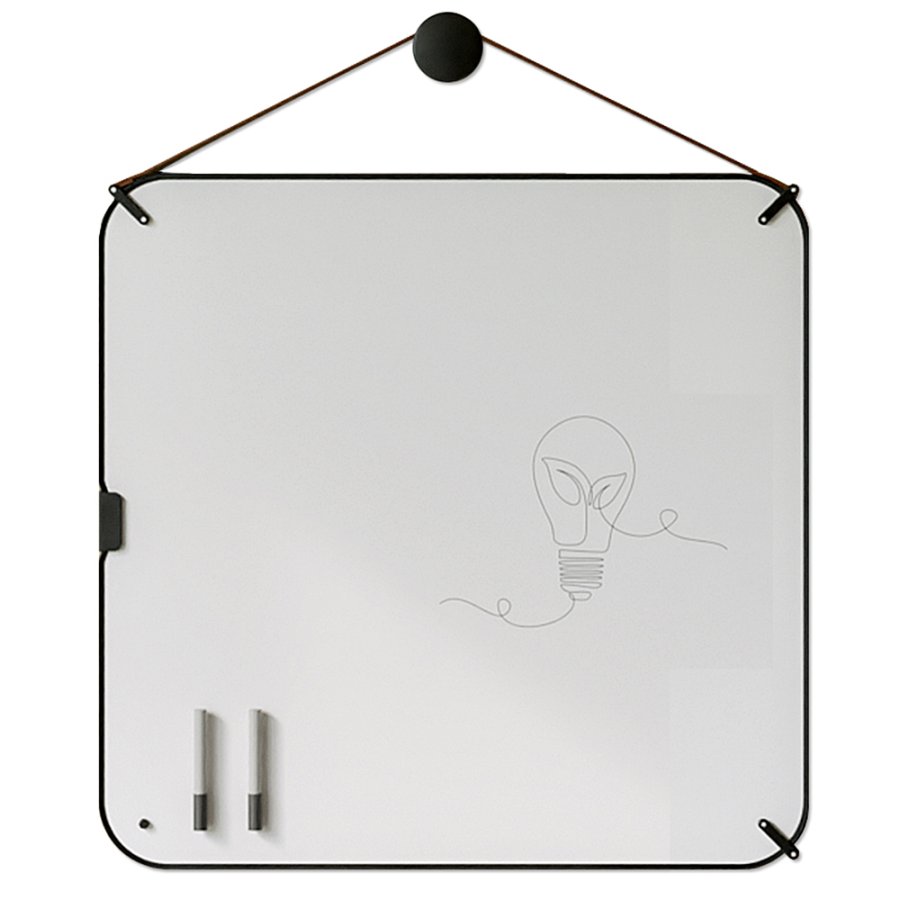 B&aelig;rbar Whiteboard, Chameleon Portable, 82 x 82 cm