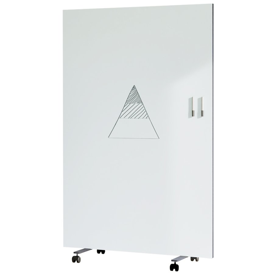 Chameleon Harmonica Workwall - 1 ramme med 2 keramiske overflader | BxH: 118 x 196 cm