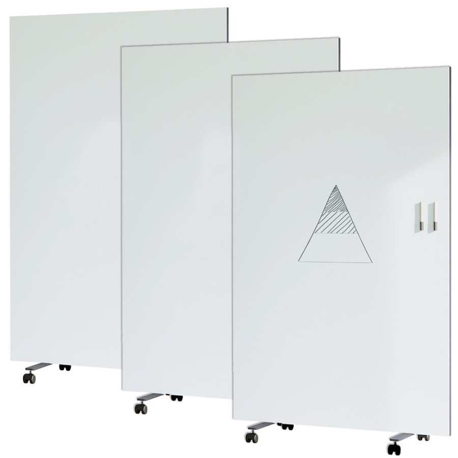 Chameleon Harmonica Workwall - 3 rammer, 6 keramiske overflader (BxH: 354 � 196 cm)