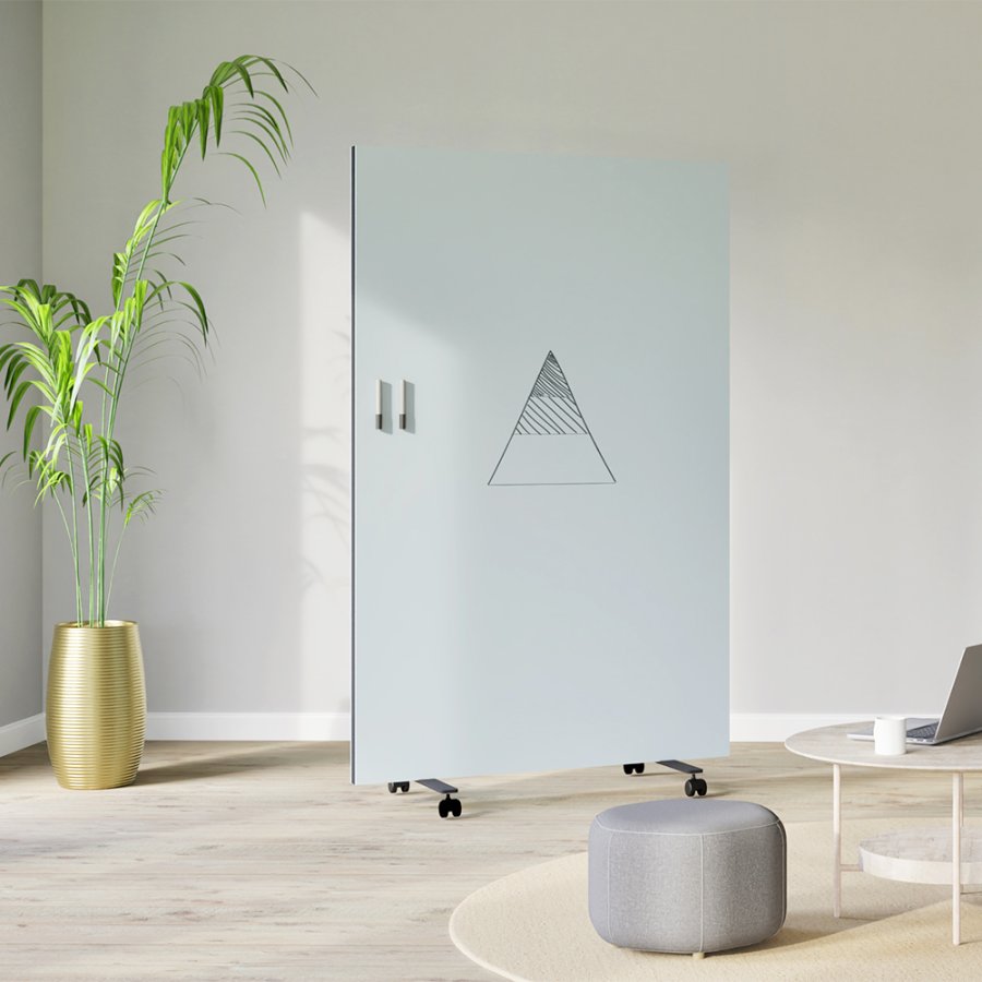 Chameleon Harmonica Workwall - 1 ramme med 2 keramiske overflader | BxH: 118 x 196 cm