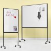 Whiteboard p� hjul, Visual Work Board, magnetisk, dobbeltsidet keramisk overflade, 120x75 cm #2