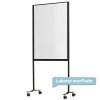 Whiteboard p� hjul, Visual Work Board, magnetisk, dobbeltsidet lakeret overflade, 120x75 cm #1