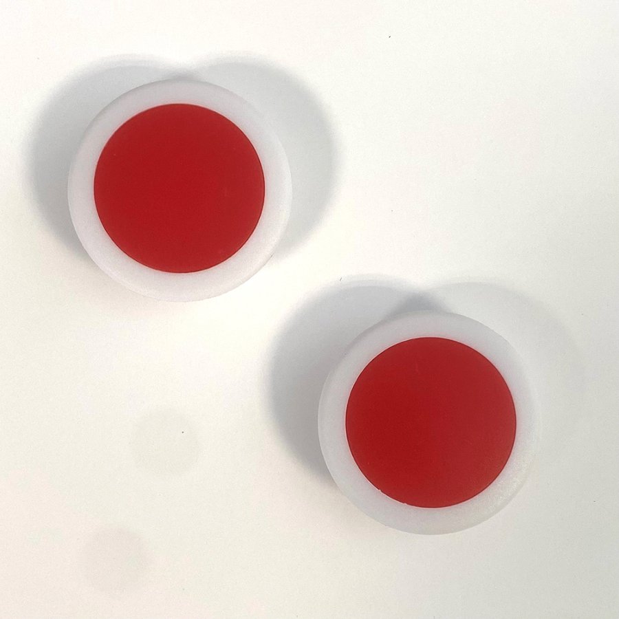 Glassboard magneter, 1pk. 6stk., R&oslash;d. 1600gr/cm2