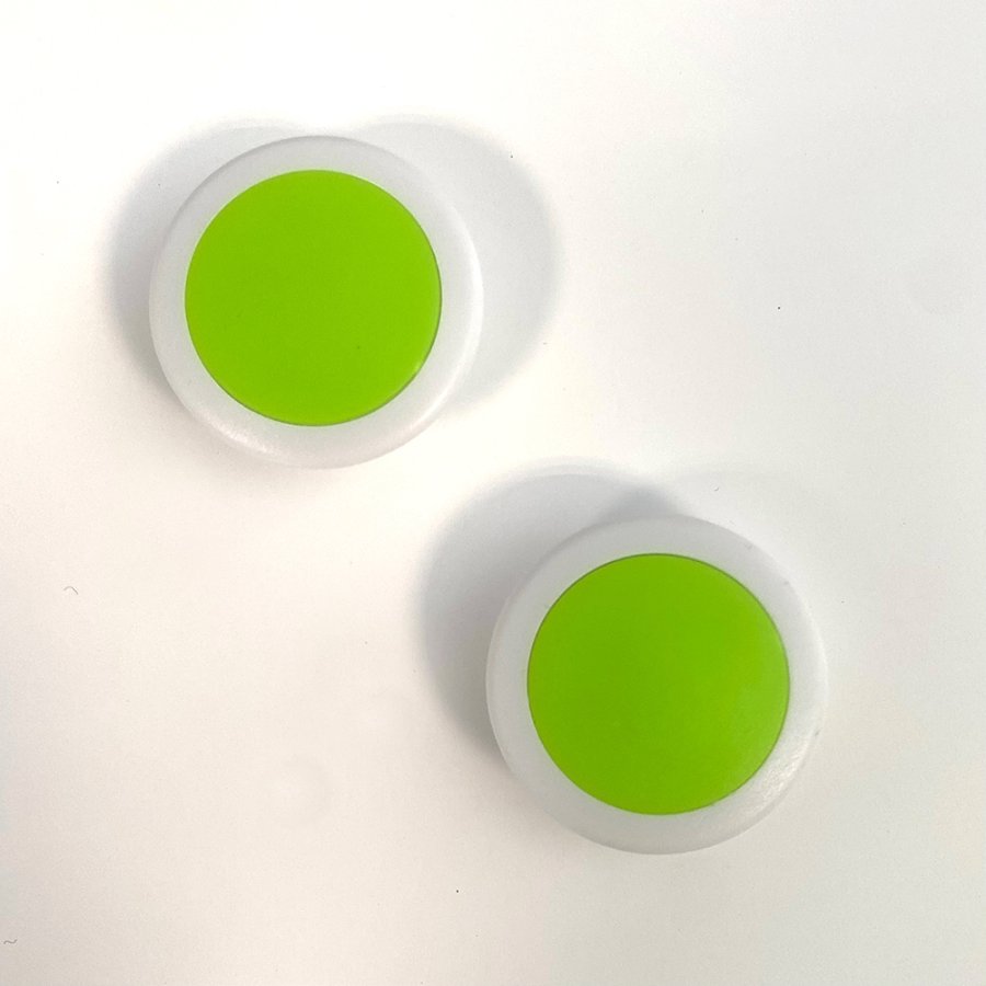 Glassboard magneter, 1pk. 6stk., Gr&oslash;n. 1600gr/cm2