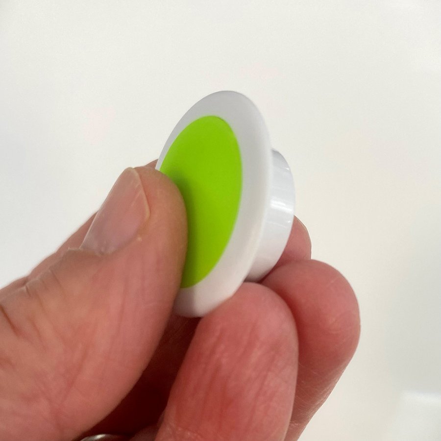 Glassboard magneter, 1pk. 6stk., Gr&oslash;n. 1600gr/cm2