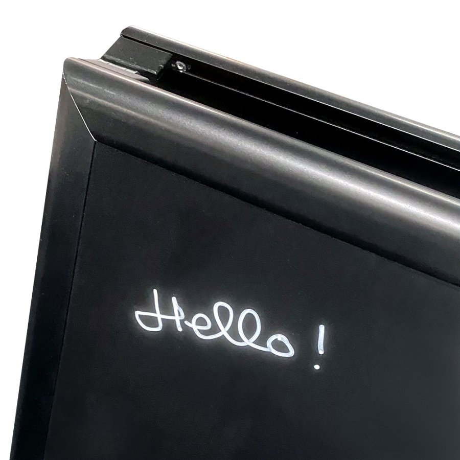 Glastavle tusch, neonpen, Hvid