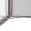 Udh&aelig;ngsskab s&oslash;lv ramme hvid PS-bagplade med 2 l&aring;se, A1 - 59,4 x 84,1 cm #2