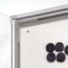 Infoboks med magnetisk whiteboard, 6 x A4, alu ramme, indend&oslash;rs #3