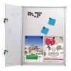 Infoboks med magnetisk whiteboard, 6 x A4, alu ramme, indend&oslash;rs #2