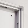 Infoboks med magnetisk whiteboard, 9 x A4, 35 mm dyb, aluminiumsramme, l&aring;s foran, indend&oslash;rs #4